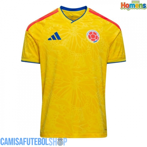Camisa de time de futebol Colômbia Replicas 1º Equipamento Mundo 2026 Manga Curta